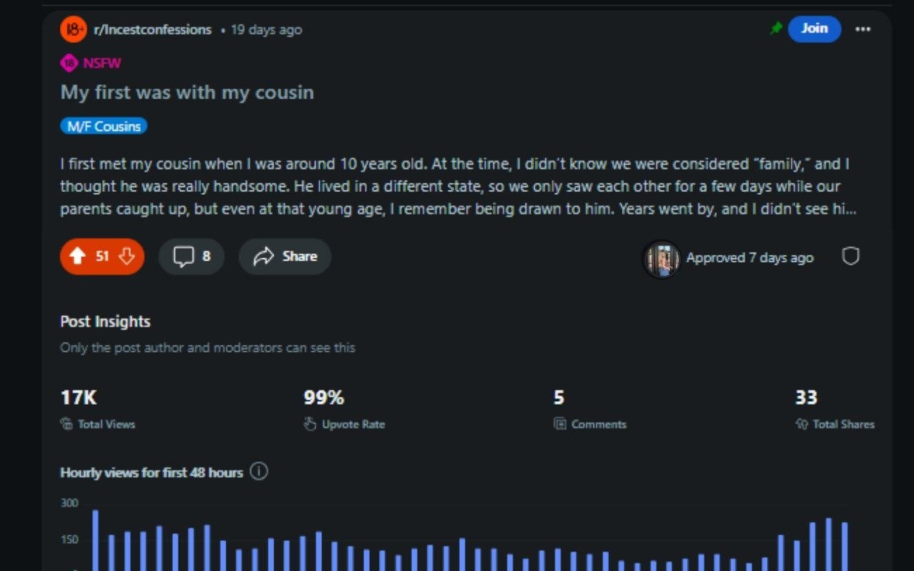 Reddit campaign proof — 17K views • Post Insights